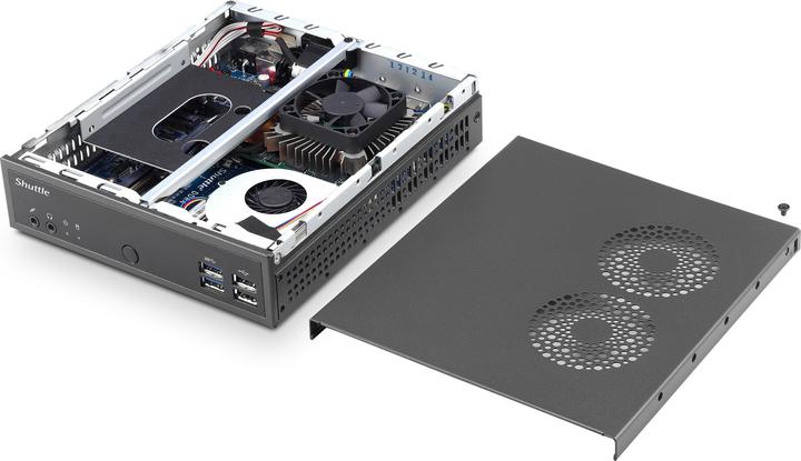 Produktbild Shuttle Barebone DH02U, schwarz (Intel Celeron 3865U)