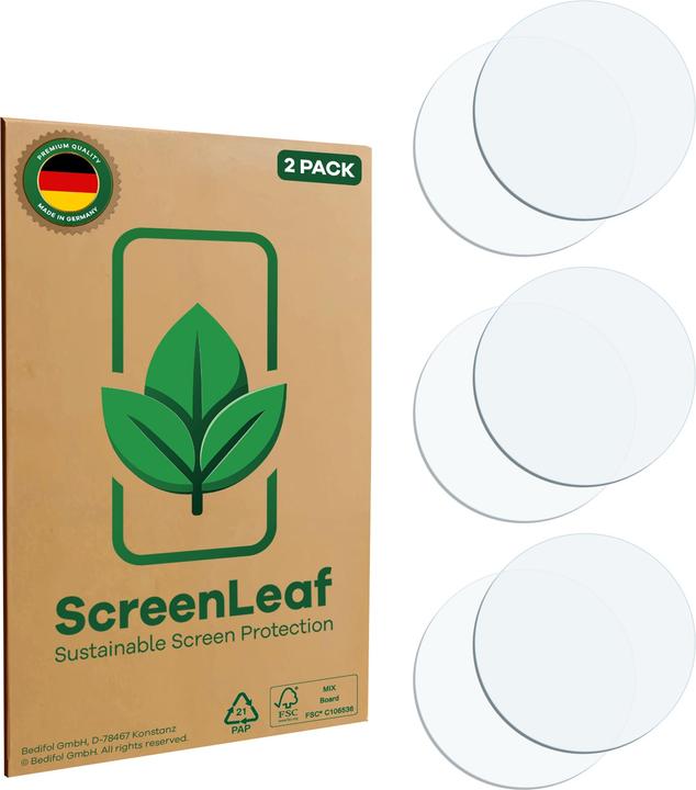 Immagine prodotto ScreenLeaf Pellicola protettiva, Proteggi Schermo Sostenibili, Clear, Antigraffio (2 pz., Samsung Galaxy Z Fold7)