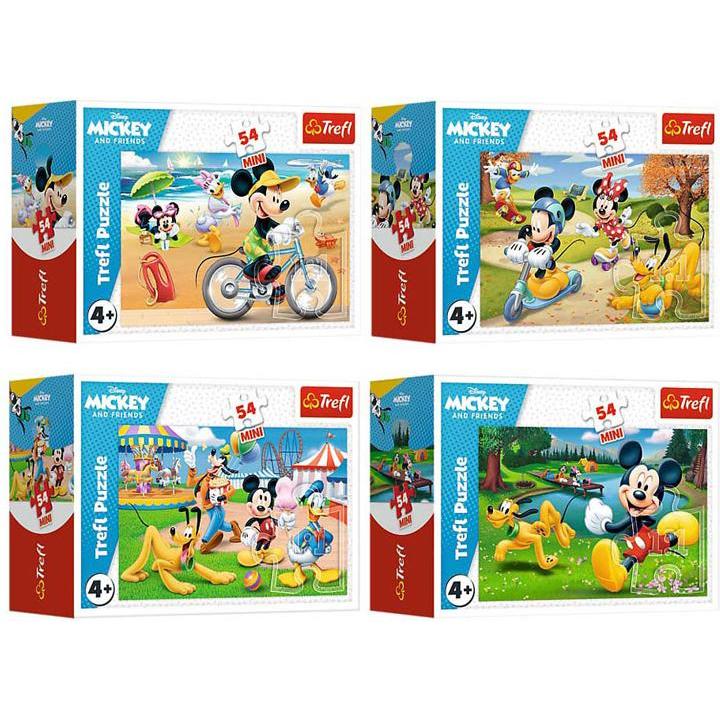 Trefl Multicolore Puzzle Topolino: Sulla Spiaggia 54 Pezzi (54 Pezzi)