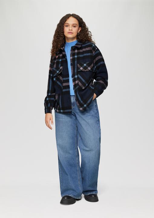 Produktbild S.Oliver Bluse Leicht verkürztes Overshirt aus Flanell (46)