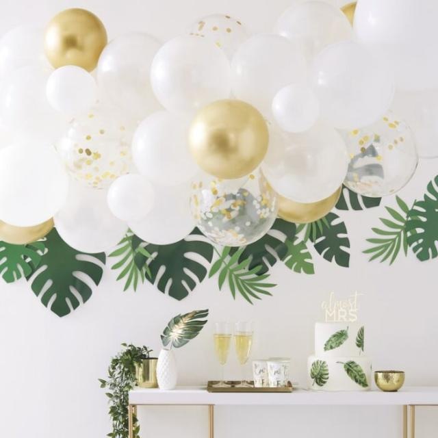 Immagine prodotto Ginger Ray Arco di palloncini in oro-cromo (55 pz.)