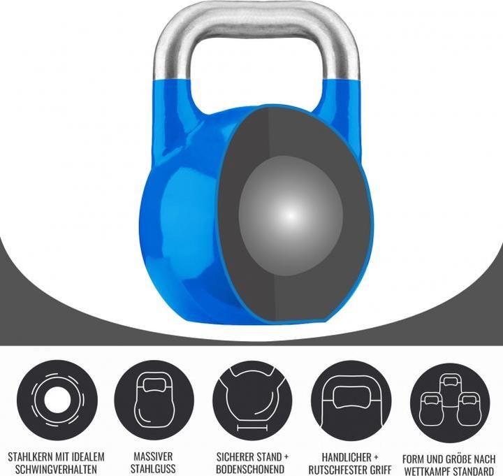 Produktbild Gorilla Sports Kettlebell Competition (1 x 12 kg)
