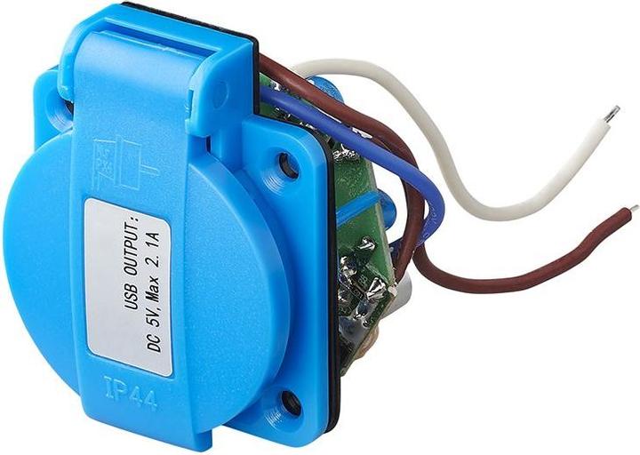 Produktbild ProPlus Einbausteckdose mit 2xUSB DC 5V max. 2100mA