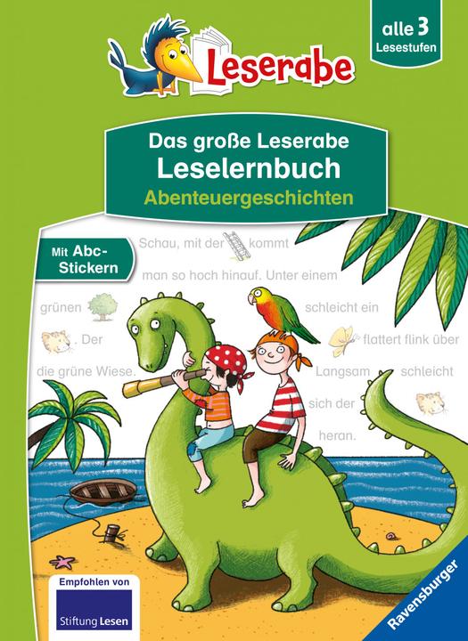 Actual product image Ravensburger Das grosse Leserabe Leselernbuch: Adventure stories - Leserabe from grade 1 - first reading book (German, Ingrid Uebe, Martin Lenz, Manfred May, Martin Klein, Jörg Hartmann)