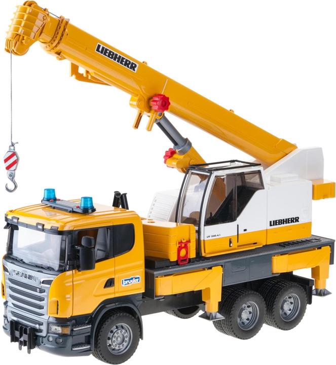 Actual product image Bruder Scania R-series Liebherr crane truck