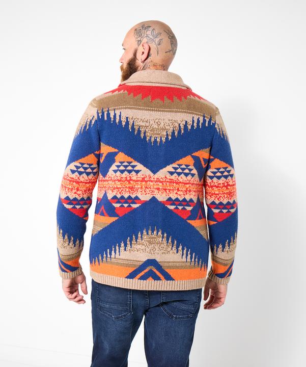 Produktbild Joe Browns Aztec Knit Pattern Wild Side Shawl Neck Cardigan (S)