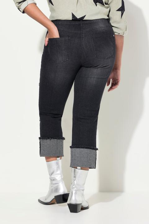 Produktbild Angel of Style Jeans, weites Bein, Patches, 5-Pocket, Umschlagsaum (54)
