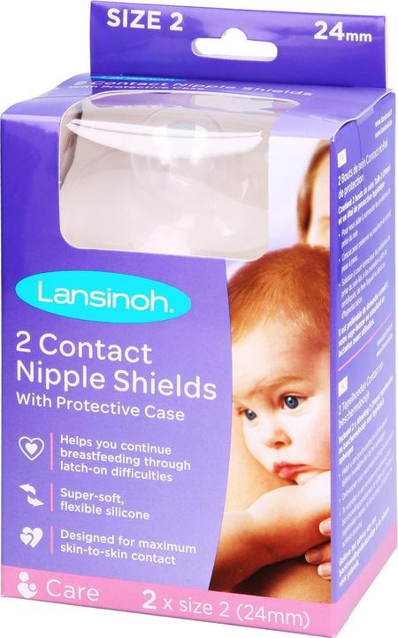Productafbeelding Lansinoh Klemmen 24 mm, 2 stuks (Eén maat voor iedereen)
