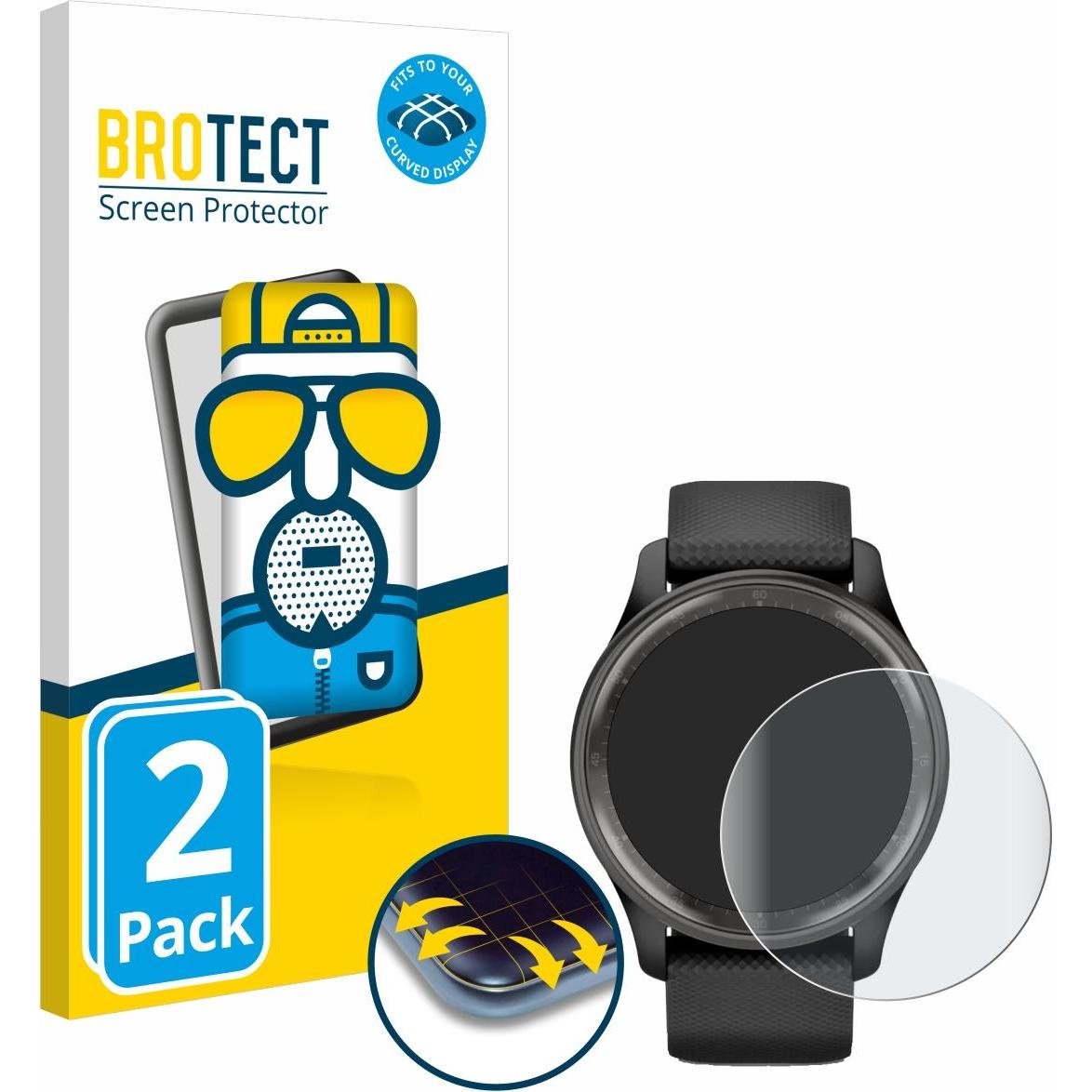 Thumbnail - BROTECT Full-Cover Displayschutz Matt, Smartwatch Schutzfolie, Grau