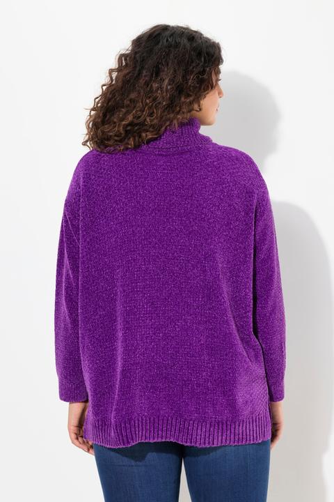 Produktbild Ulla Popken Chenille-Pullover, Oversized, Stehkragen, Langarm (46, 48)