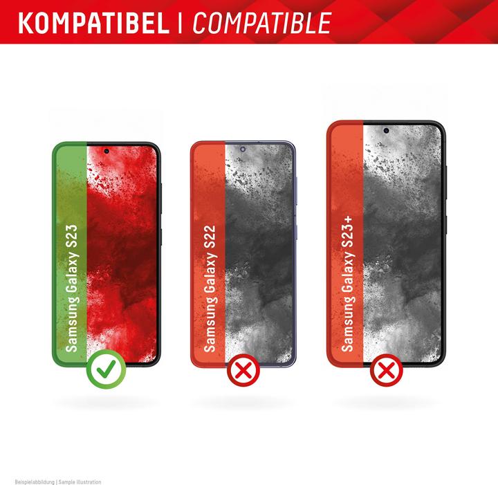 Produktbild Displex Real Glass, 2D Panzerglas + Handyhülle (1 Stück, Samsung Galaxy S23+, Samsung Galaxy S22)