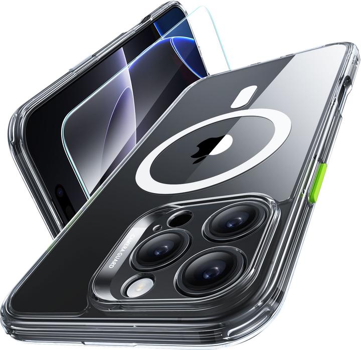 Produktbild ESR Classic Hybrid Halolock MagSafe Case + Tempered Glass for iPhone 16 Pro Max - Clear (Apple iPhone 16 Pro Max)