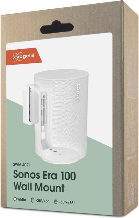Actual product image Vogels TV bracket Speaker Wall Mount for Sonos Era 100 (white) | (1 pcs., Wall installation, Rotatable, Tiltable)