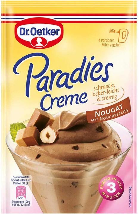 Image du produit Dr. Oetker Crème de Paradis Nougat (70 g)