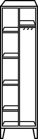 Produktbild Wolf Stahlschrank (60 cm, 185 cm)