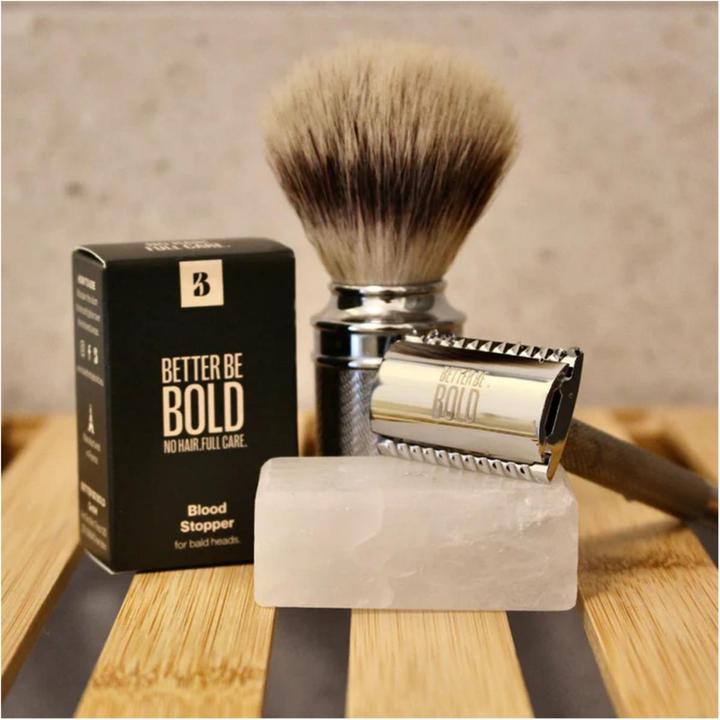 Immagine prodotto Better be bold Blood Stopper for bald heads | Alaunstein (75 ml, Gel da barba)