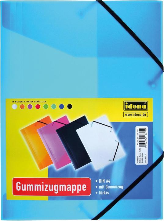 Image du produit Idena Chemise A4 PP avec élastique turquoise (A4, 1x)