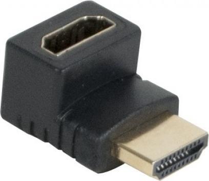 Générique Adattatore HDMI maschio/femmina angolato a 90° in oro Modello B (HDMI)