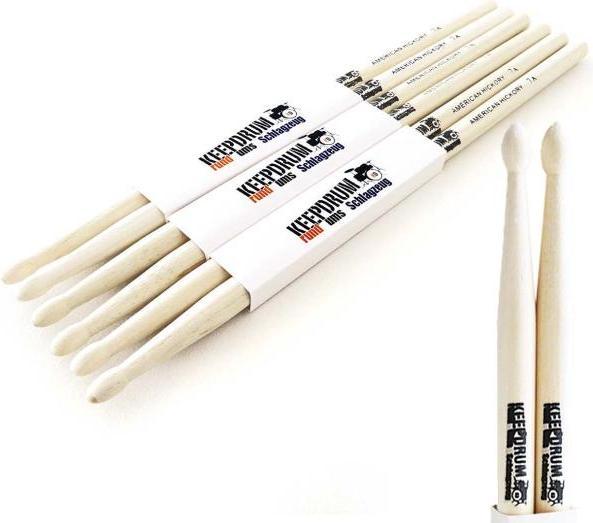 Produktbild keepdrum 7A Hickory Drumsitcks 3 Paar (Schlagzeug)