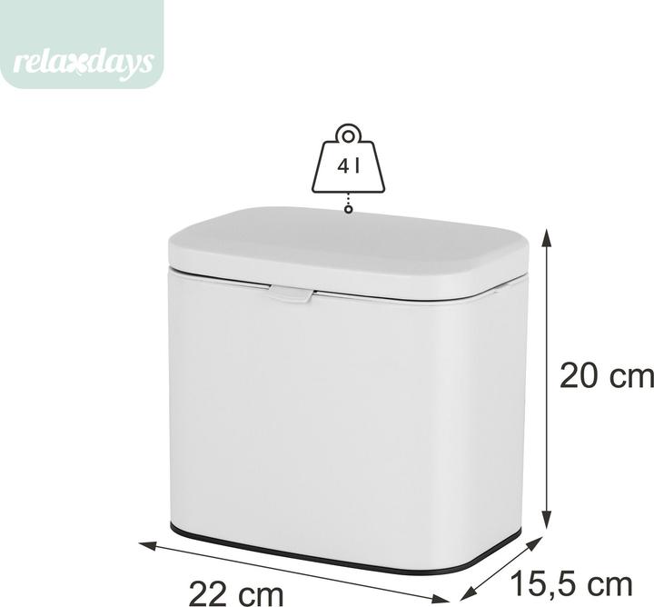 Produktbild Relaxdays Mülleimer (4 l)