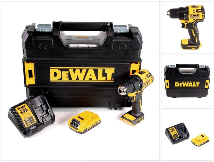 Produktbild DeWalt DCD 708 D1T Akku Bohrschrauber 18V 65Nm Brushless + 1x Akku 2,0Ah + Ladegerät + TSTAK (Akkubetrieb)