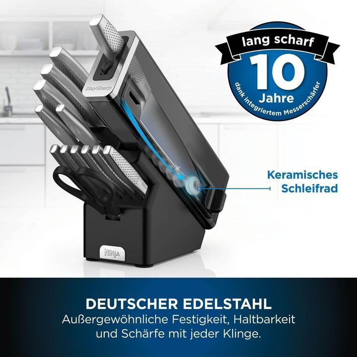 Actual product image Ninja Knife set steel wood stainless steel 14 pieces