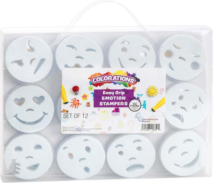 Immagine prodotto Colorations – Easy Grip Emotion-Stempel, 12 Stück.