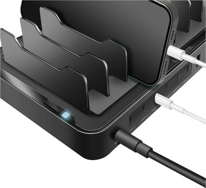 Produktbild LogiLink USB-C Ladestation (120 W, 10 Ports)