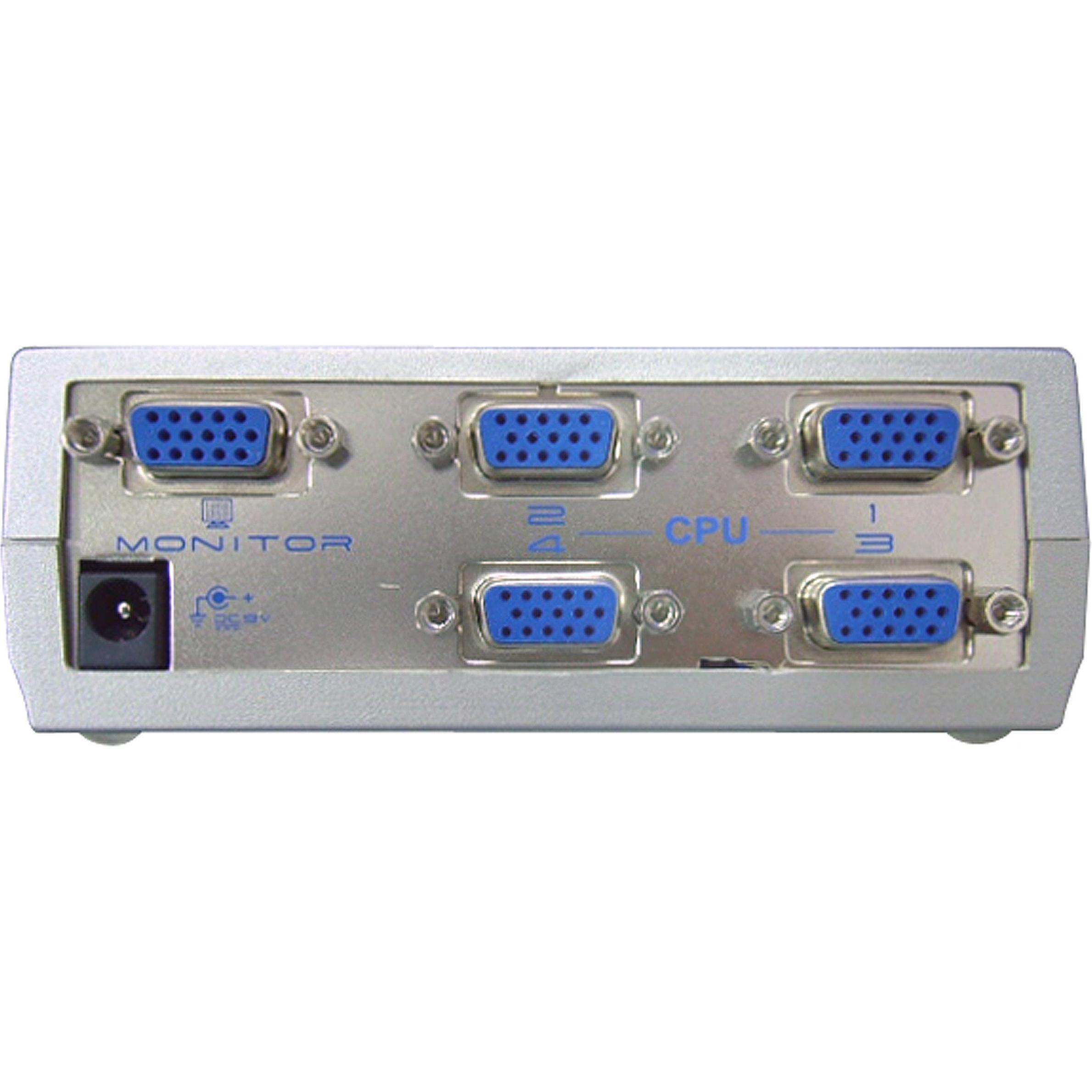 Thumbnail - Aten VS491 VGA Video Switch, 1 Monitor - 4 PCs, Switch Box