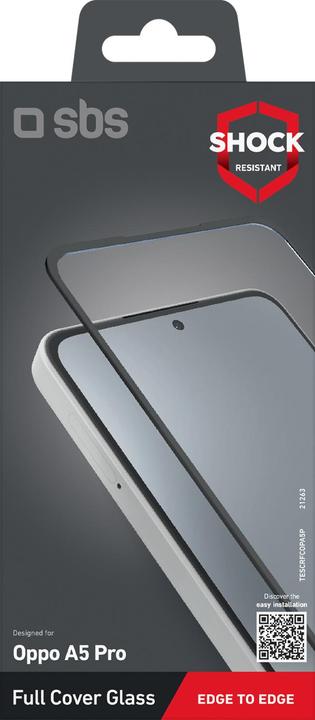 Immagine prodotto SBS Glas Displayschutz Full Cover für Oppo A5 Pro (1 pz., Oppo A5 Pro)