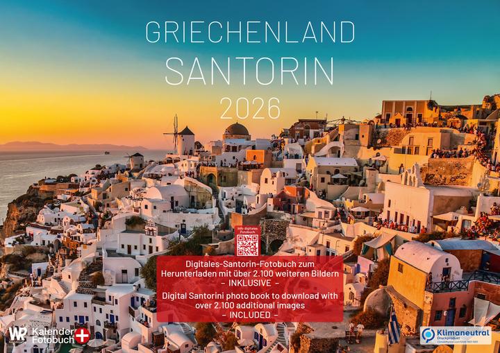Immagine prodotto WR Kalender Griechenland - Santorin 2026 A2 querformat (Copertina rigida, Tedesco)