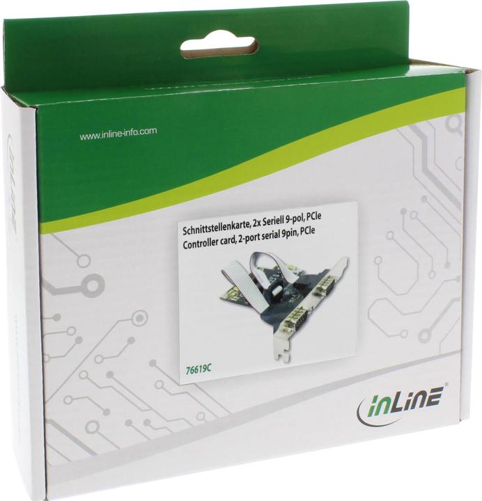 Produktbild InLine Schnittstellenkarte 2x Seriell 9-pol PCIe PCI-Express