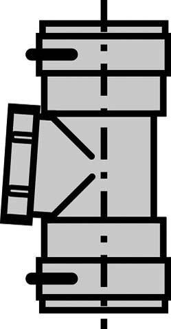 Immagine prodotto Vaillant Set 2 elementi di ispezione. Combinazione per canna fumaria flessibile DN 100. PP