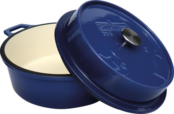 Actual product image Grillfürst Dutch Oven without feet - enamelled - DO4 - blue