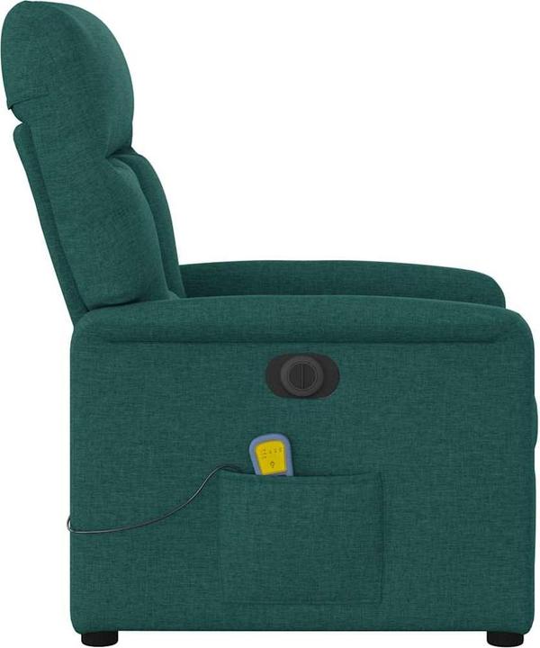 Immagine prodotto vidaXL Sedia da massaggio elettrica in tessuto verde scuro