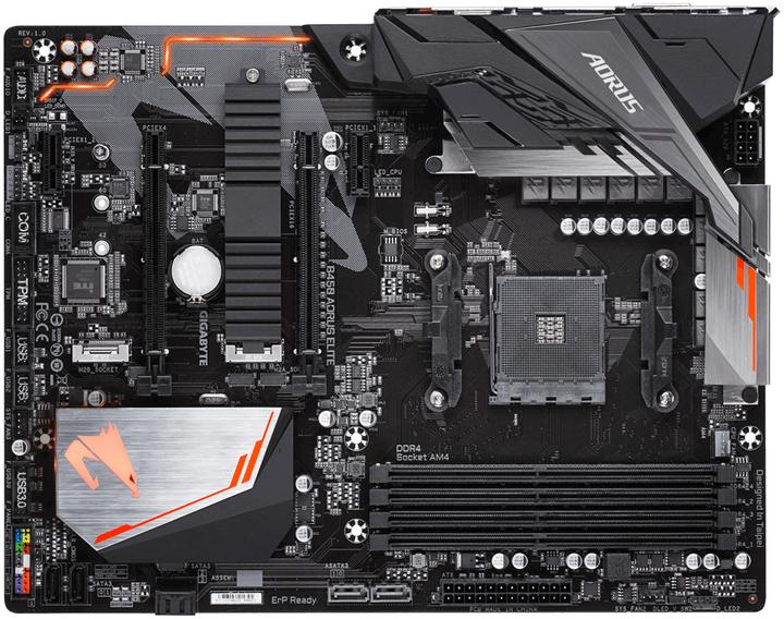 Actual product image Gigabyte B450 Aorus Elite (AM4, AMD B450, ATX)