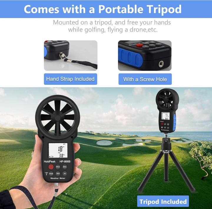 Actual product image Holdpeak Digitales Anemometer Windmessgerät