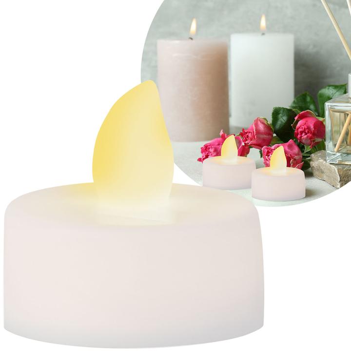 Actual product image Casativo 24er-Set LED-Teelichter mit flackerndem Licht, Batteriebetrieb (24 x)