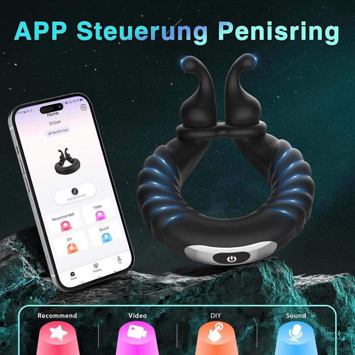Image du produit NoName Penisring-Vibrator mit 10 Vibrationsmodi