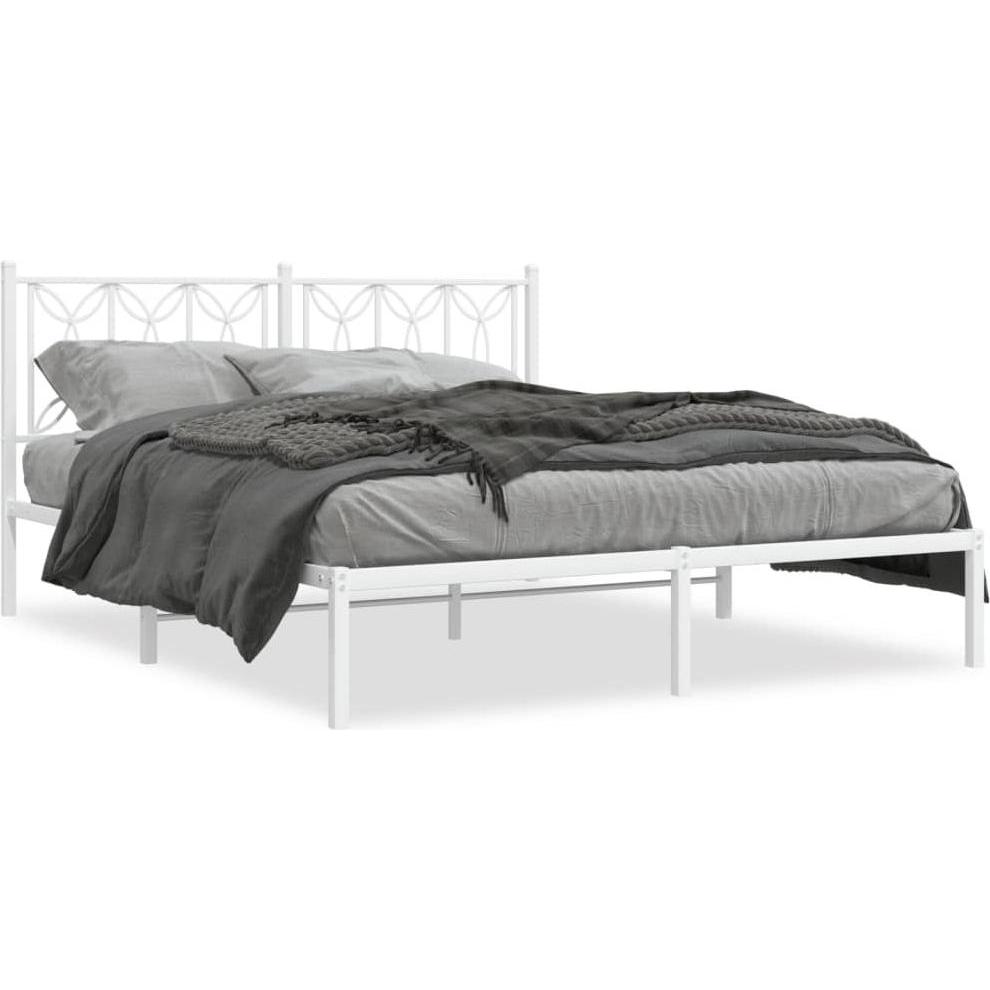 VidaXL, Bett, Bettgestell mit Kopfteil (193 x 203 cm)