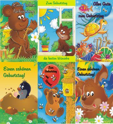 Actual product image Magni Greeting cards birthday children assorted (100 pcs.)