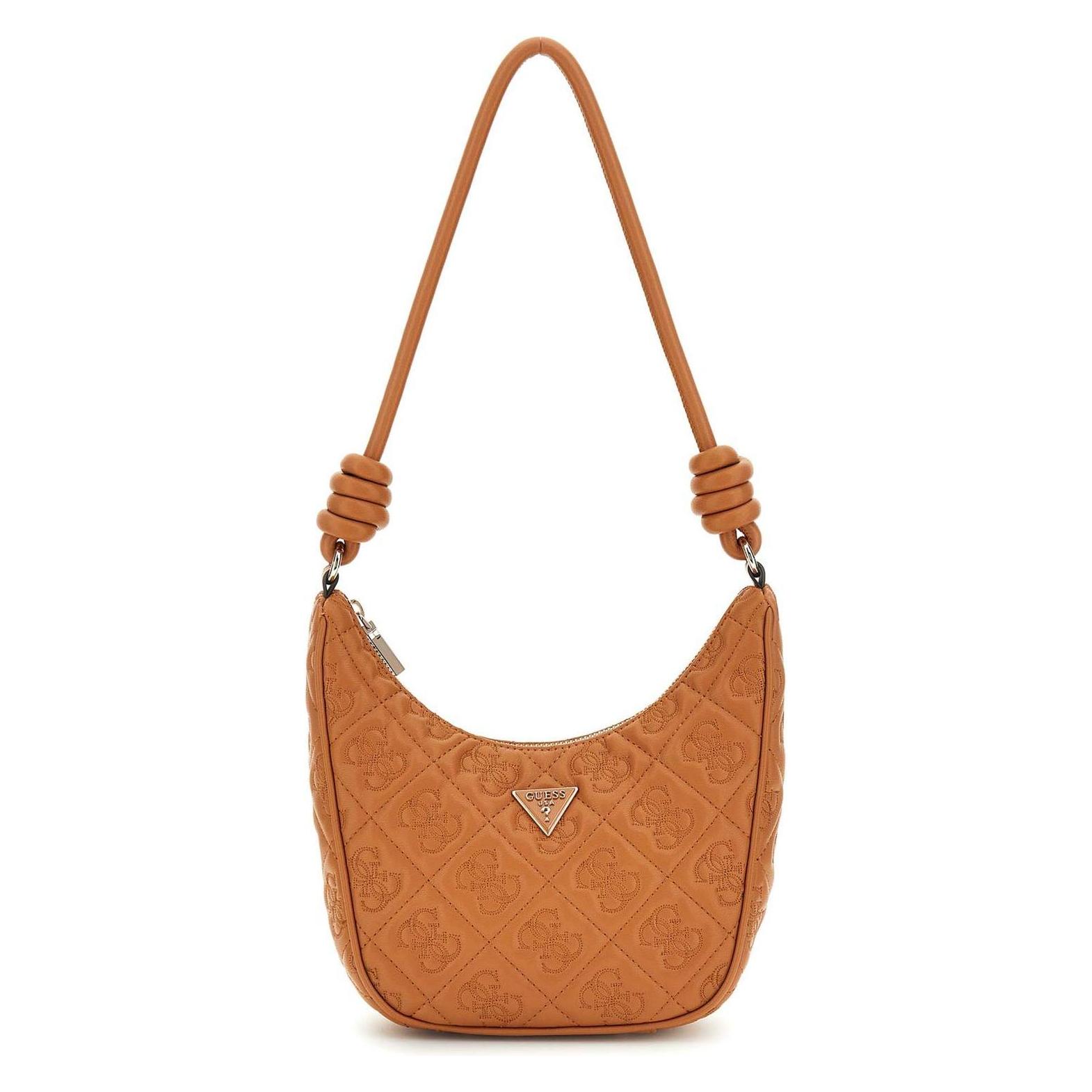 Guess, Damen, Handtasche, Adelasia Top Zip Shoulder Bag, Braun