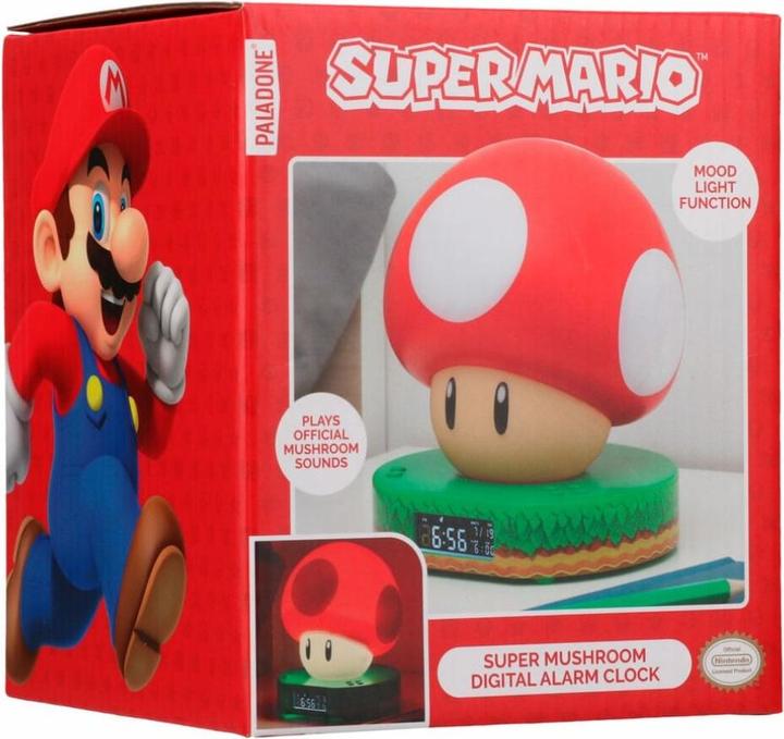 Actual product image Paladone Products Super Mario Mushroom Digital Alarm Clock