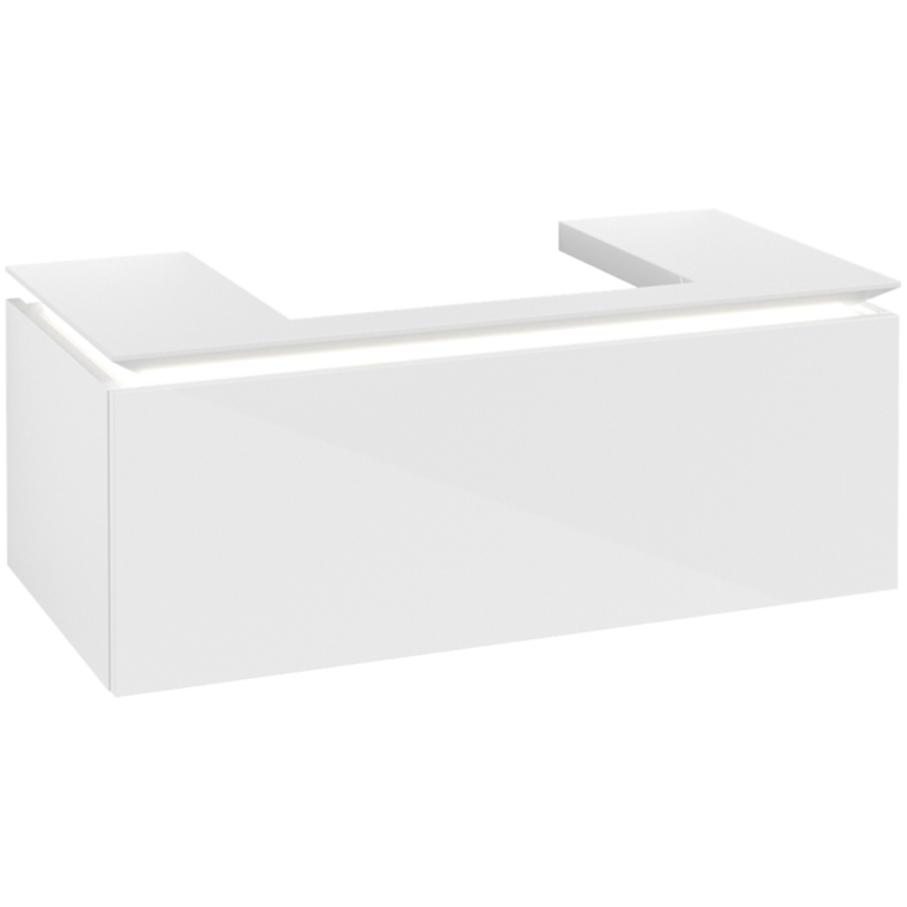 Villeroy & Boch, Waschbeckenunterschrank, V&B Waschtischunterschrank LEGATO 1000x380x500mm m Be Glossy White