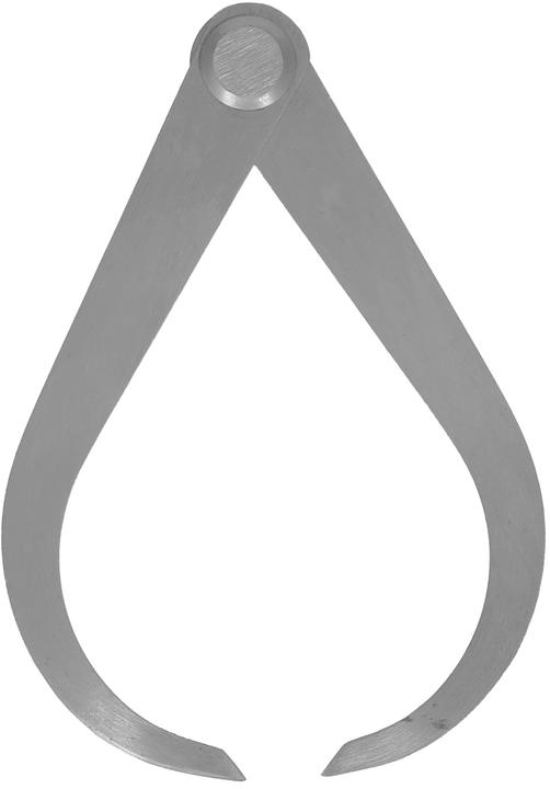 Image du produit KS Tools Compas d'épaisseur extérieure de précision, acier à outils spécial, rayon 200