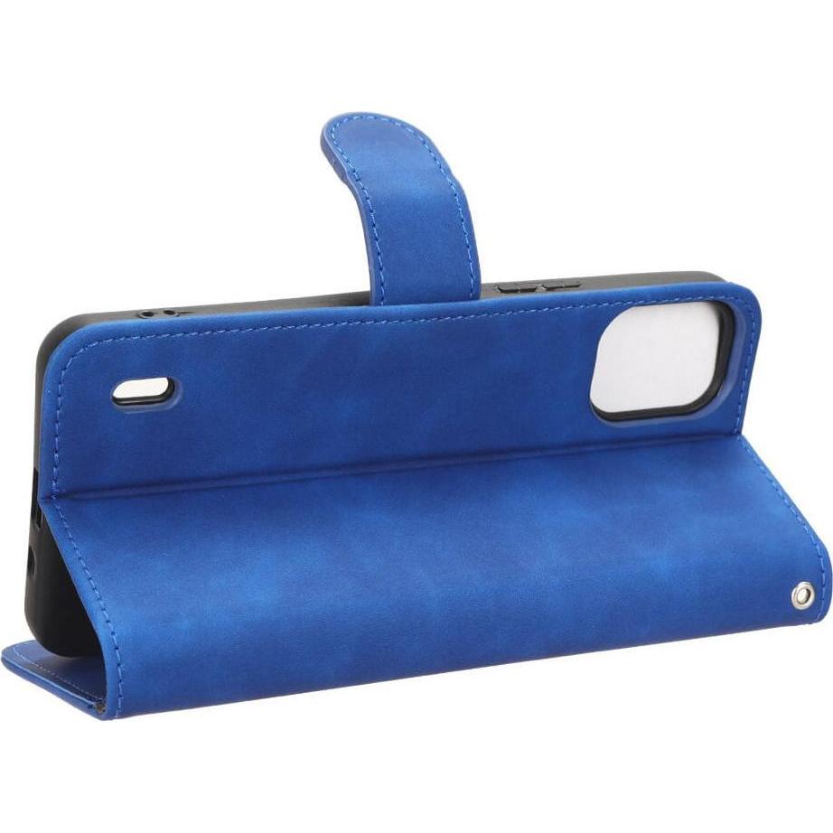 Thumbnail - Cover-Discount Nokia C12 - Leder Etui Hülle blau (Nokia C12), Smartphone Hülle, Blau