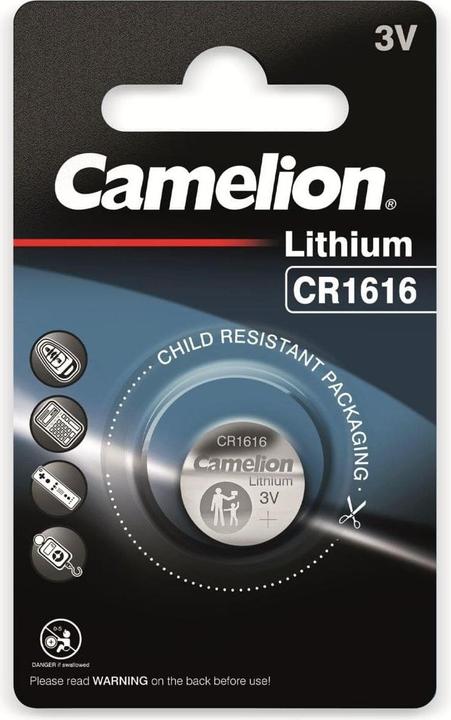 Produktbild Camelion 13001161 Lithium Knopfzellen 3 Volt CR1616/ 1 Stück (1 Stk., CR1616, 50 mAh)