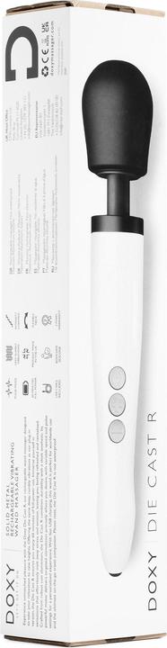 Produktbild Doxy Die Cast R Wiederaufladbarer Wandmassager Stardust Weiss