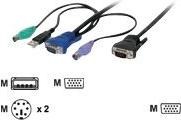Actual product image Digitus Cable set PS2, USB, HDDB15 to KVM switches 5m