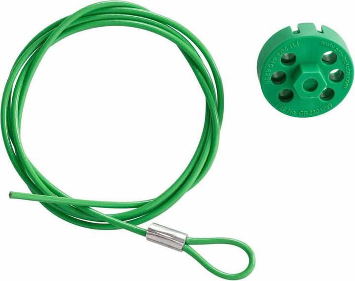 Image du produit Brady Pro-Lock + Cable - 1.5 m - Green